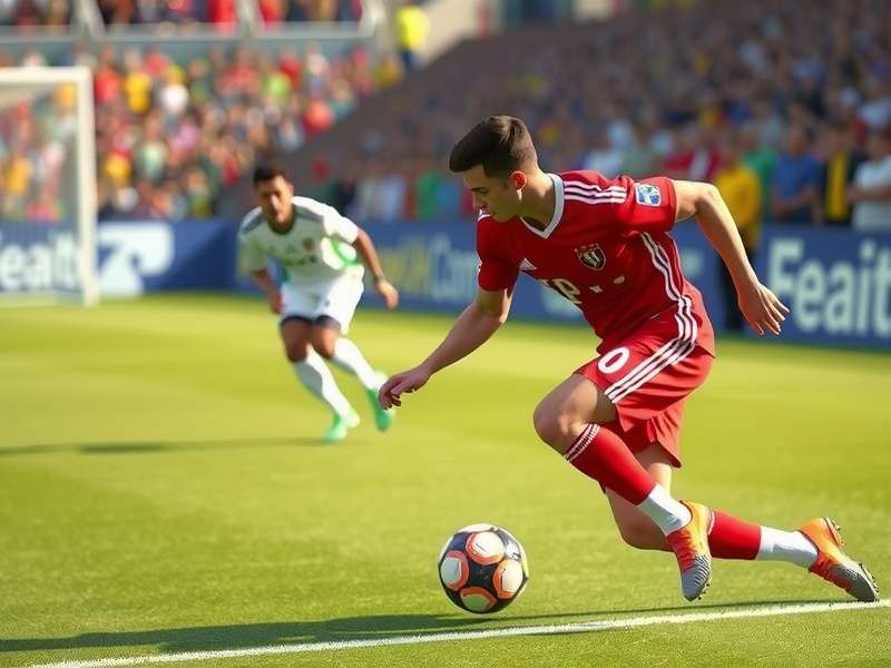 eFootball PC gameplay screenshot showing realistic player graphics and stadium atmosphere