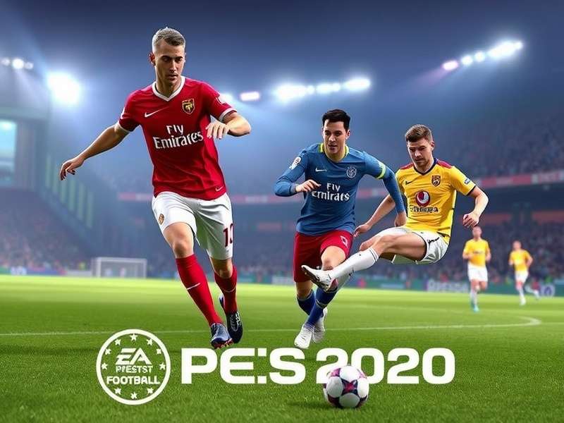 eFootball PES 2020 Official Cover Art featuring Lionel Messi