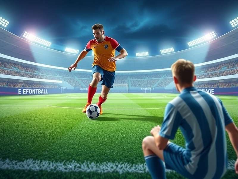 eFootball 2025 gameplay screenshot showing tactical setup and player movements