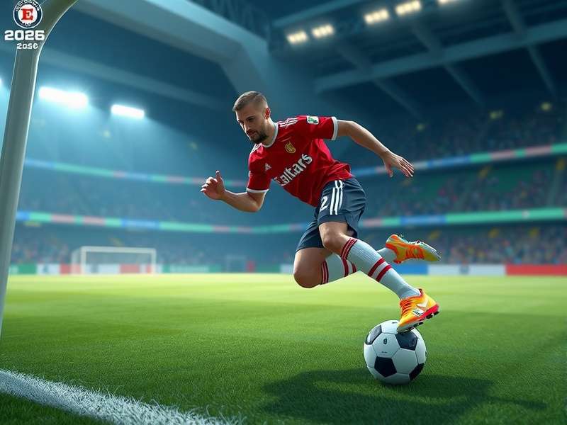 eFootball 2026 Trailer Key Frame showing realistic player graphics