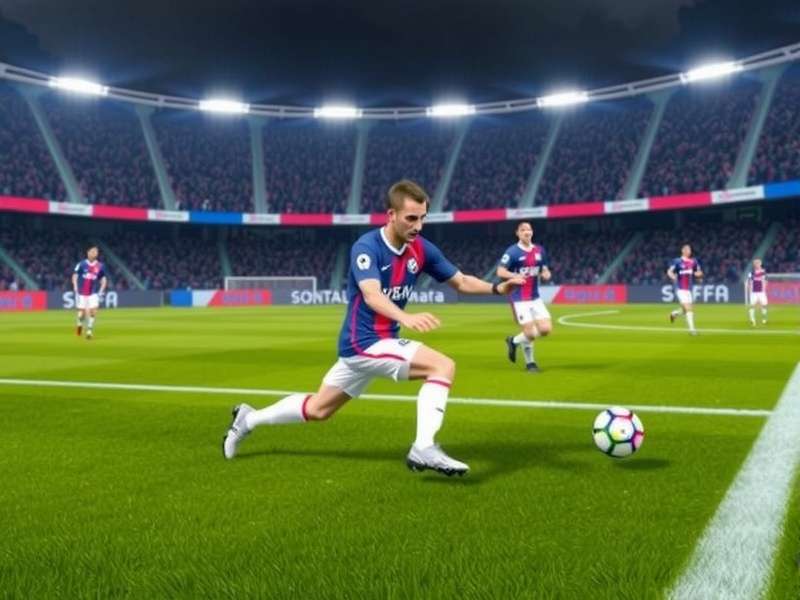 Efootball 2025 PC gameplay screenshot showing realistic graphics