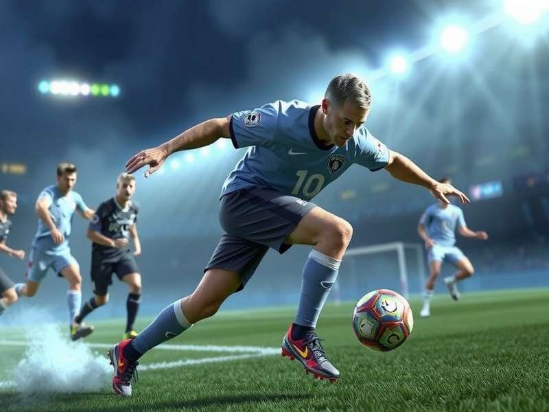 Steam eFootball 2025 tactical camera view showing advanced player positioning