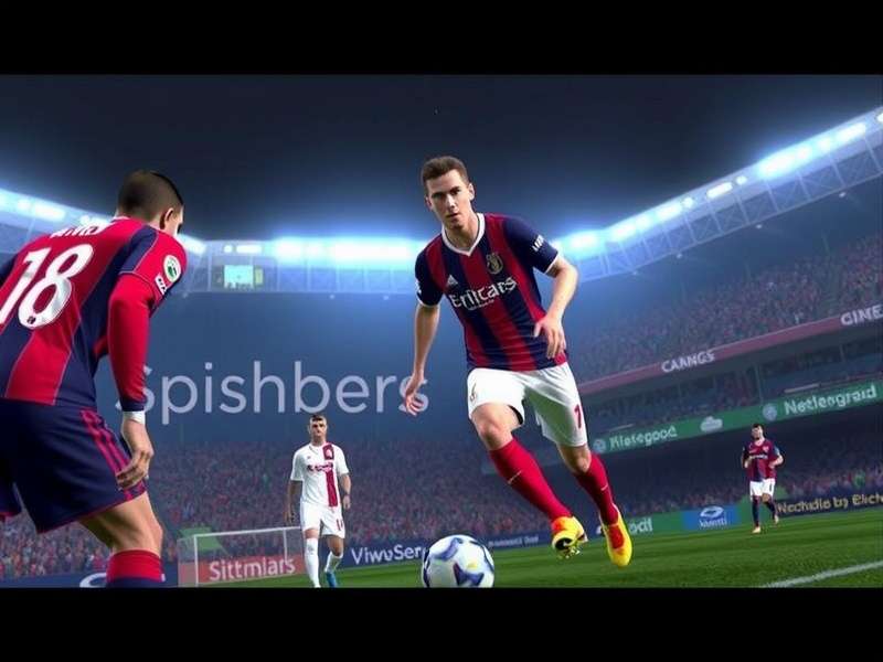eFootball gameplay screenshot showing realistic football action