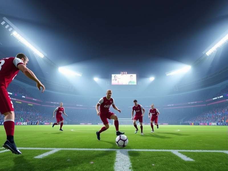 eFootball 2025 PS4 gameplay screenshot showing a realistic match scene