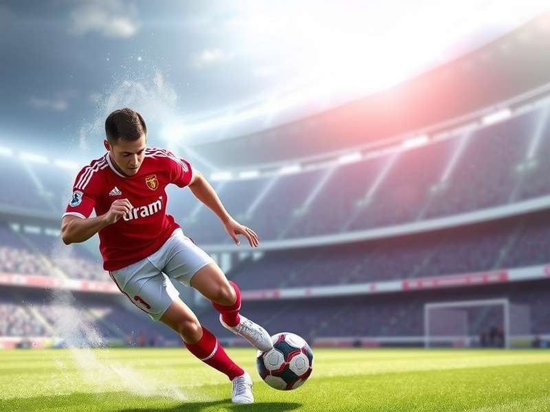 Konami eFootball 2025 gameplay screenshot showing realistic player action