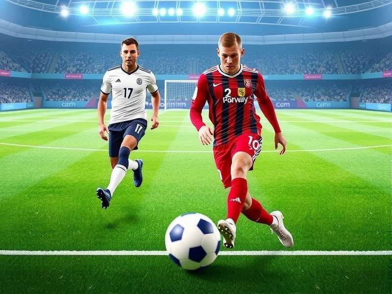 Dynamic in-game action from Efootball 2026 showing a striker taking a shot