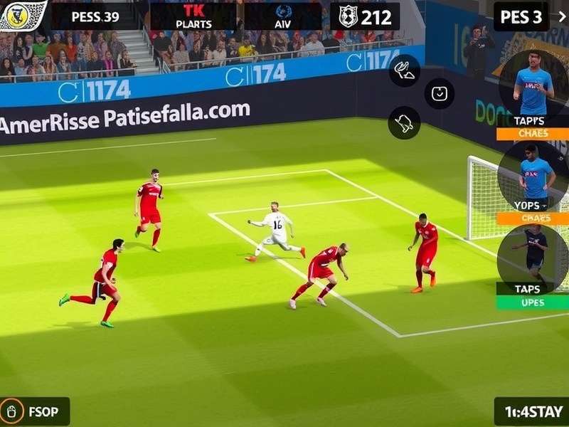 Pes Apk gameplay screenshot showing eFootball 2025 interface