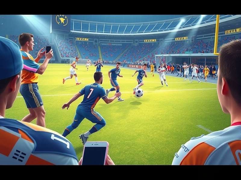 E Football Game intense match moment showcasing realistic graphics