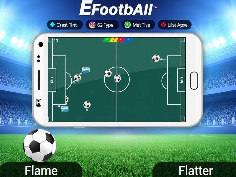 eFootball 2025 gameplay screenshot on mobile device