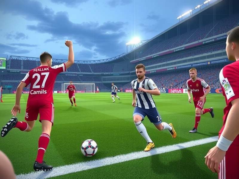 Efootball 2025 Gameplay on PS5 — next-gen action shot with realistic lighting and player models