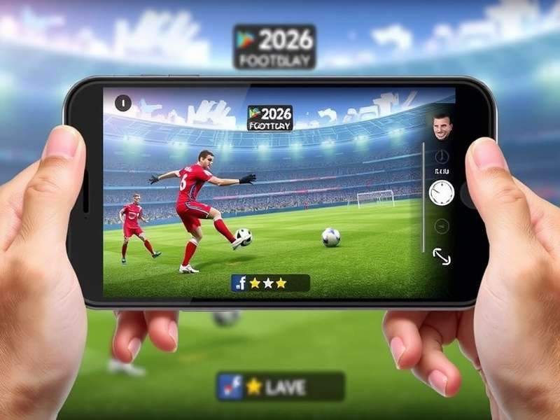 Efootball 2026 Mobile cover image showing gameplay action with Indian flag colors in background