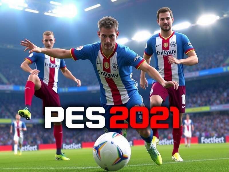 eFootball PES 2021 Season Update download for PC – hero banner showing gameplay action